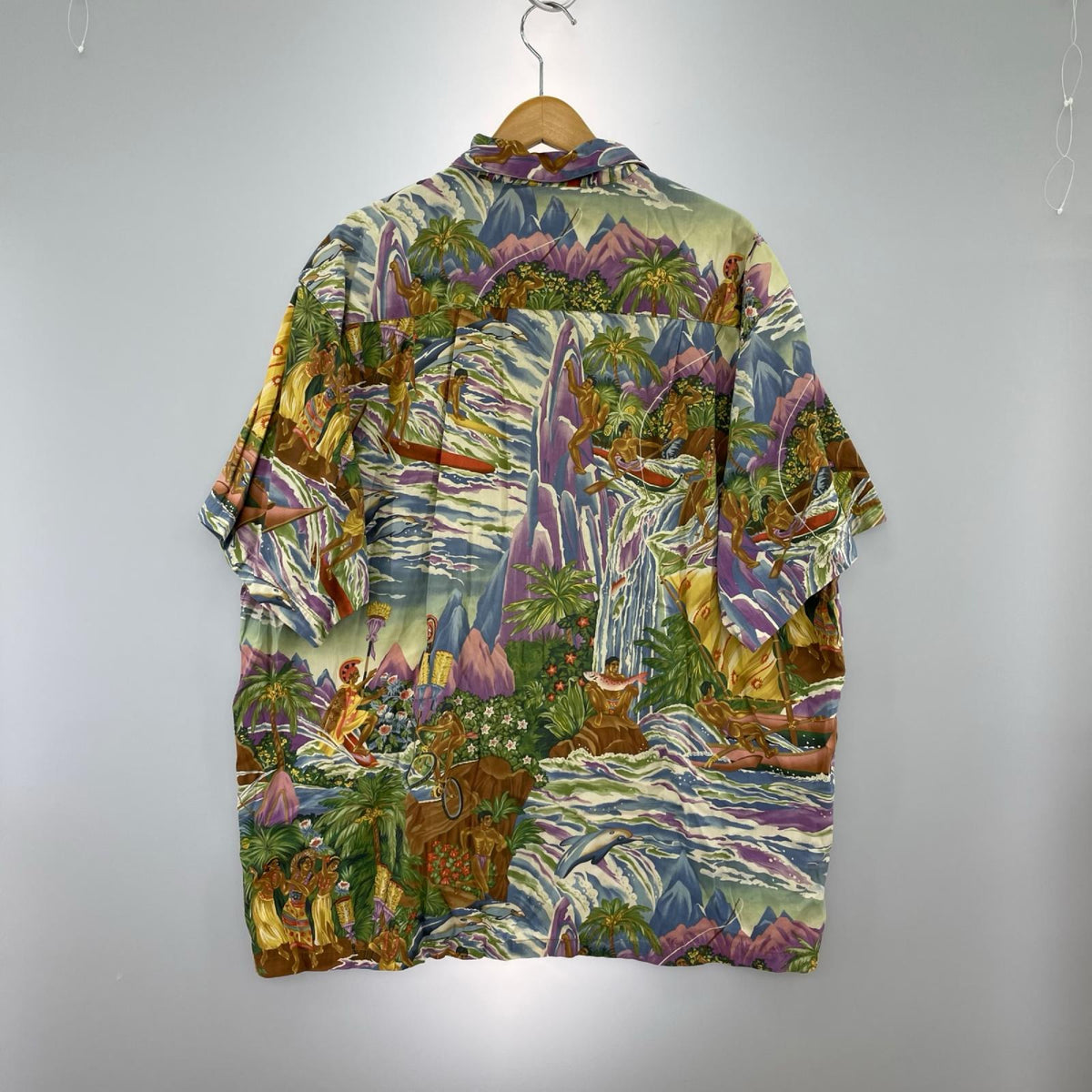 半袖シャツ pataloha メニュー柄 アロハシャツ (XL) LL