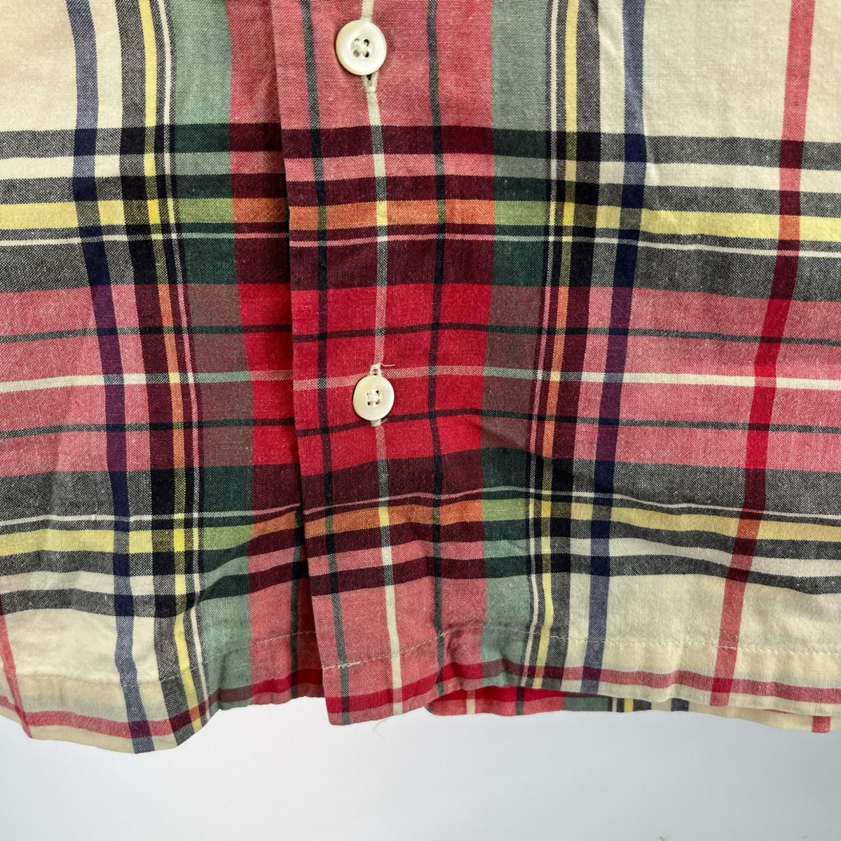 半袖シャツ 90s オープンカラー チェック (XL) マルチカラー