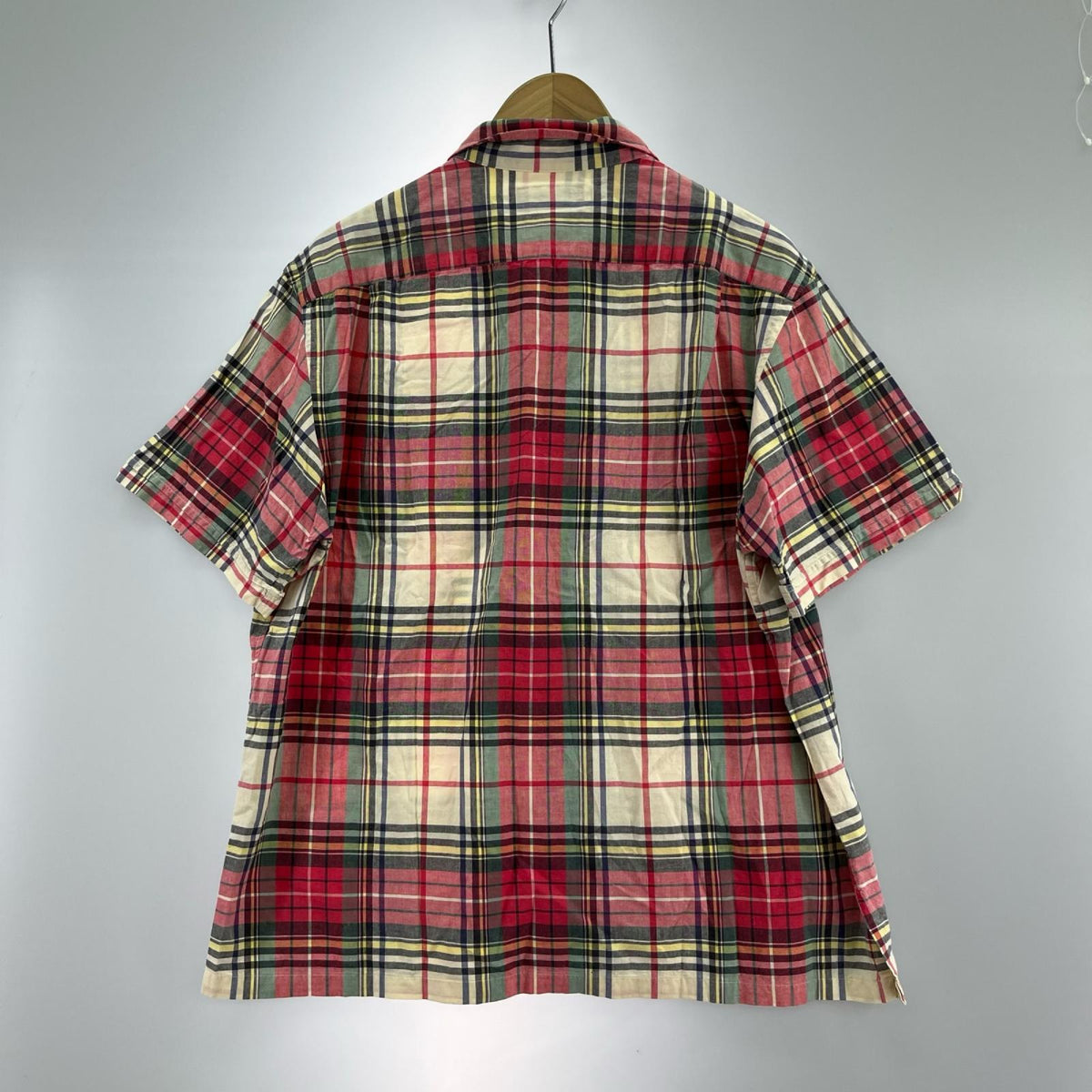 半袖シャツ 90s オープンカラー チェック (XL) マルチカラー