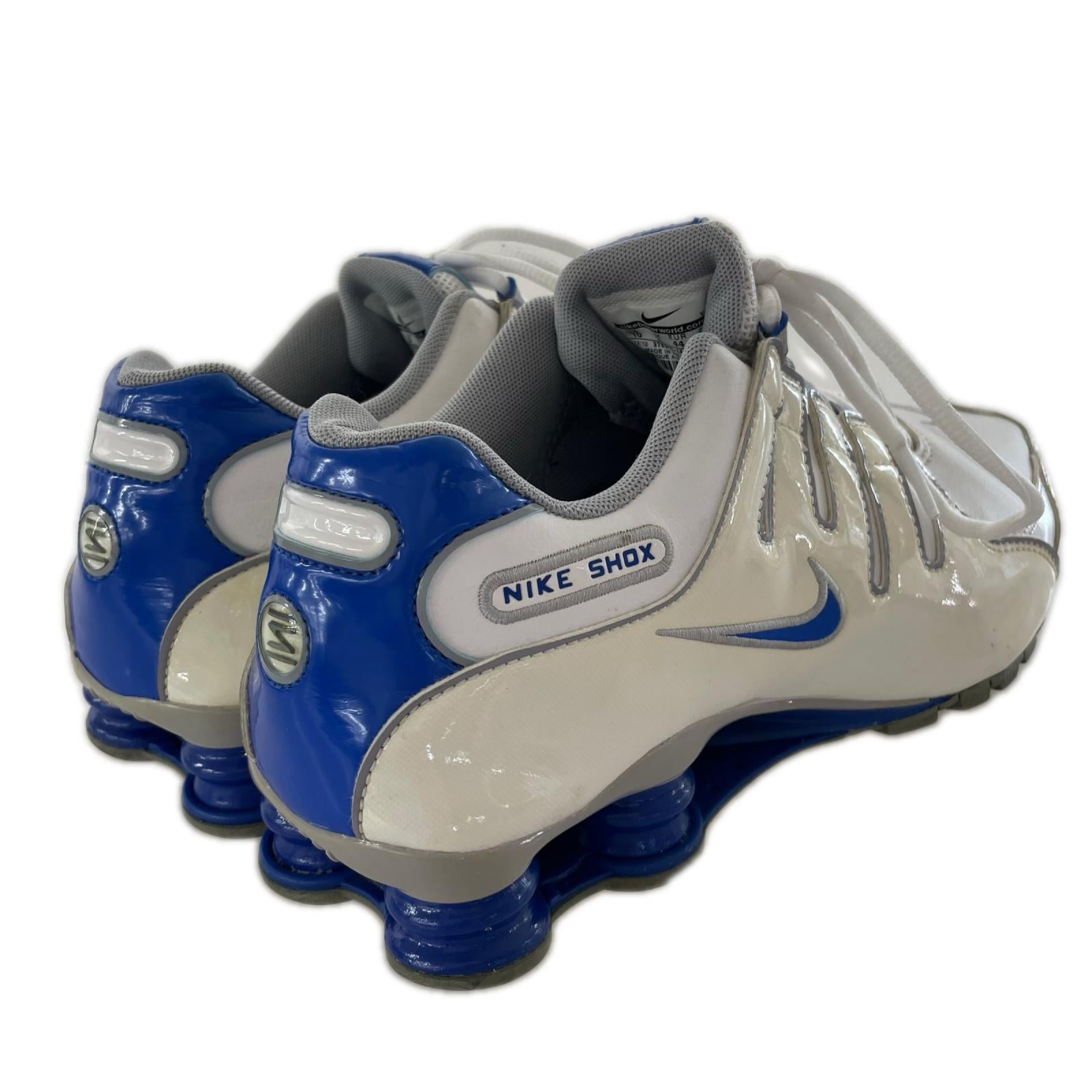 スニーカー Nike Shox NZ 378341-140 白×青 (28) 28cm (US10 UK9 1/2 EU46) ホワイト