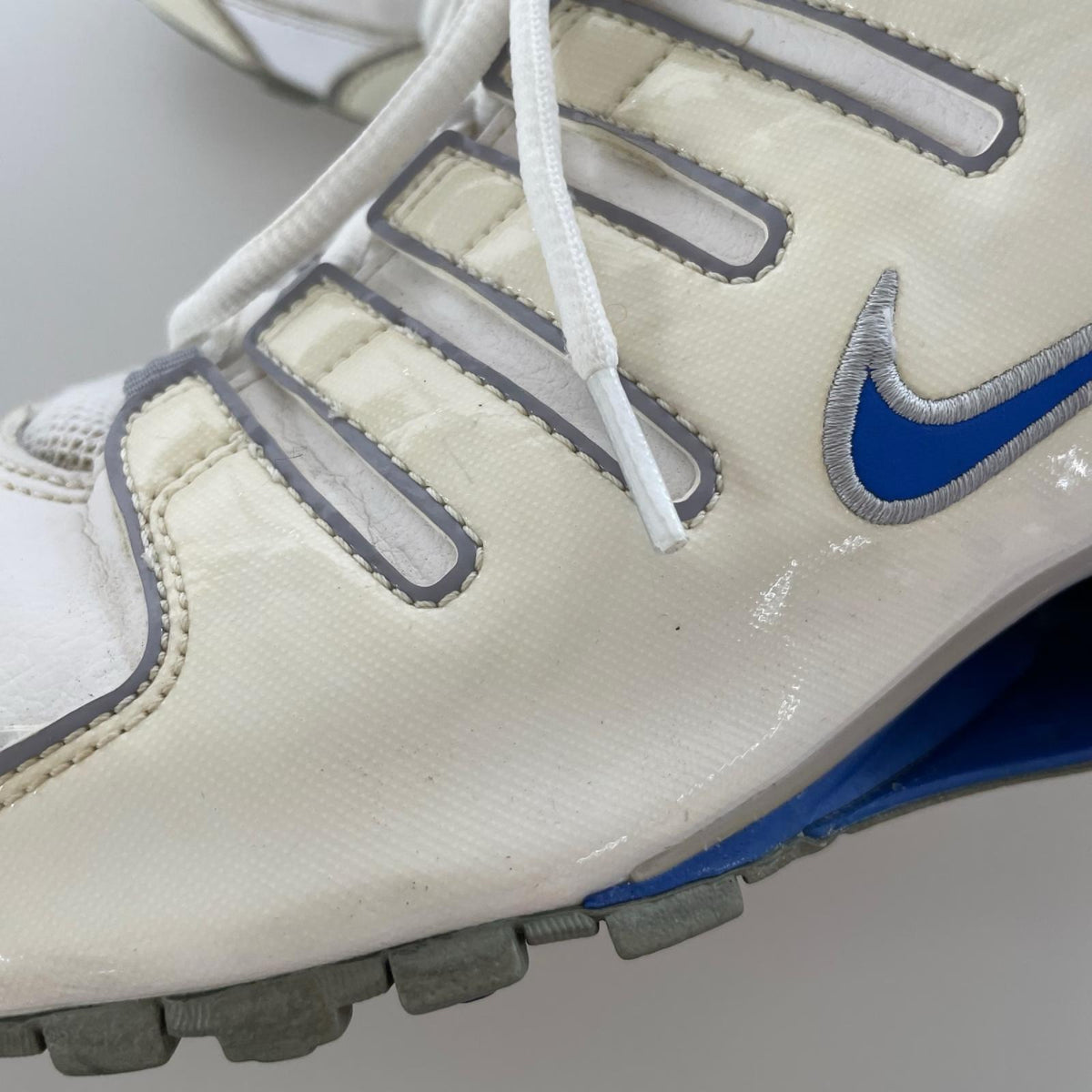 スニーカー Nike Shox NZ 378341-140 白×青 (28) 28cm (US10 UK9 1/2 EU46) ホワイト