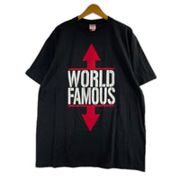 半袖Tシャツ 26SS WORLD FAMOUS Tee Black L ブラック