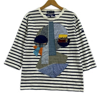 長袖Tシャツ ×SAINT JAMES ボーダー パッチワーク S S
