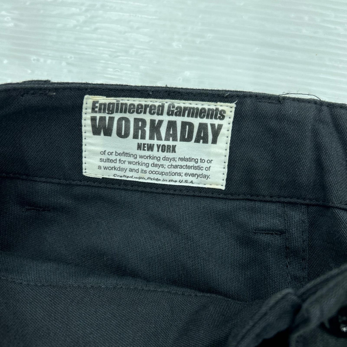 パンツ WORKADAY ファティーグパンツ BLK S ブラック