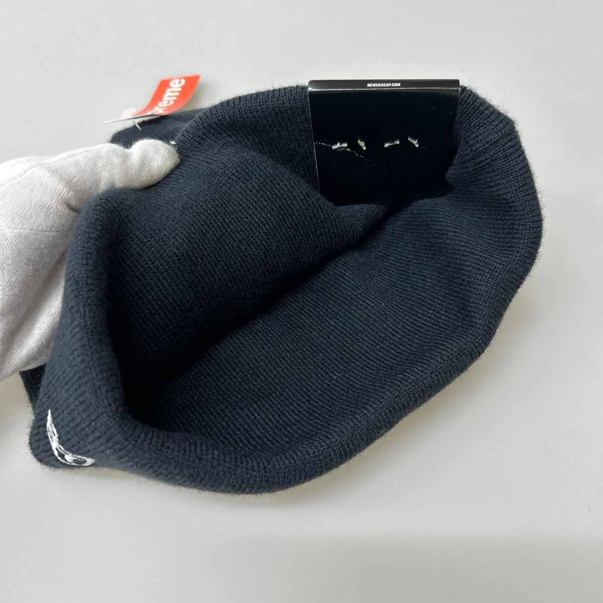 ニットキャップ 21AW New York Yankees Box Logo BEANIE ブラック