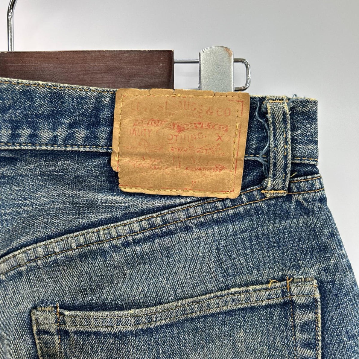 デニムパンツ 60s~70s BIGE 後期 501 W33 ブルー