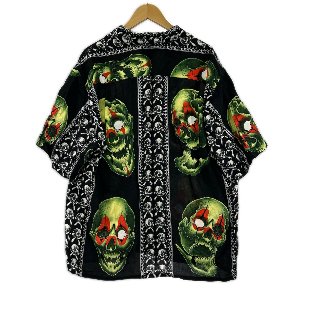 半袖シャツ 56 TATTOO STUDIO HAWAIIAN SHIRT L ブラック