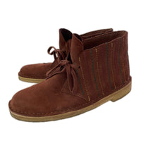 ブーツ Clarks ステッチデザインデザートブーツ 茶 (25.5) ブラウン