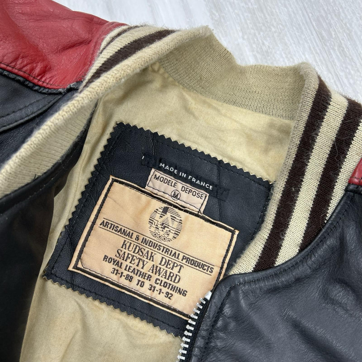 レザージャケット 80s KUDSAK M ブラック