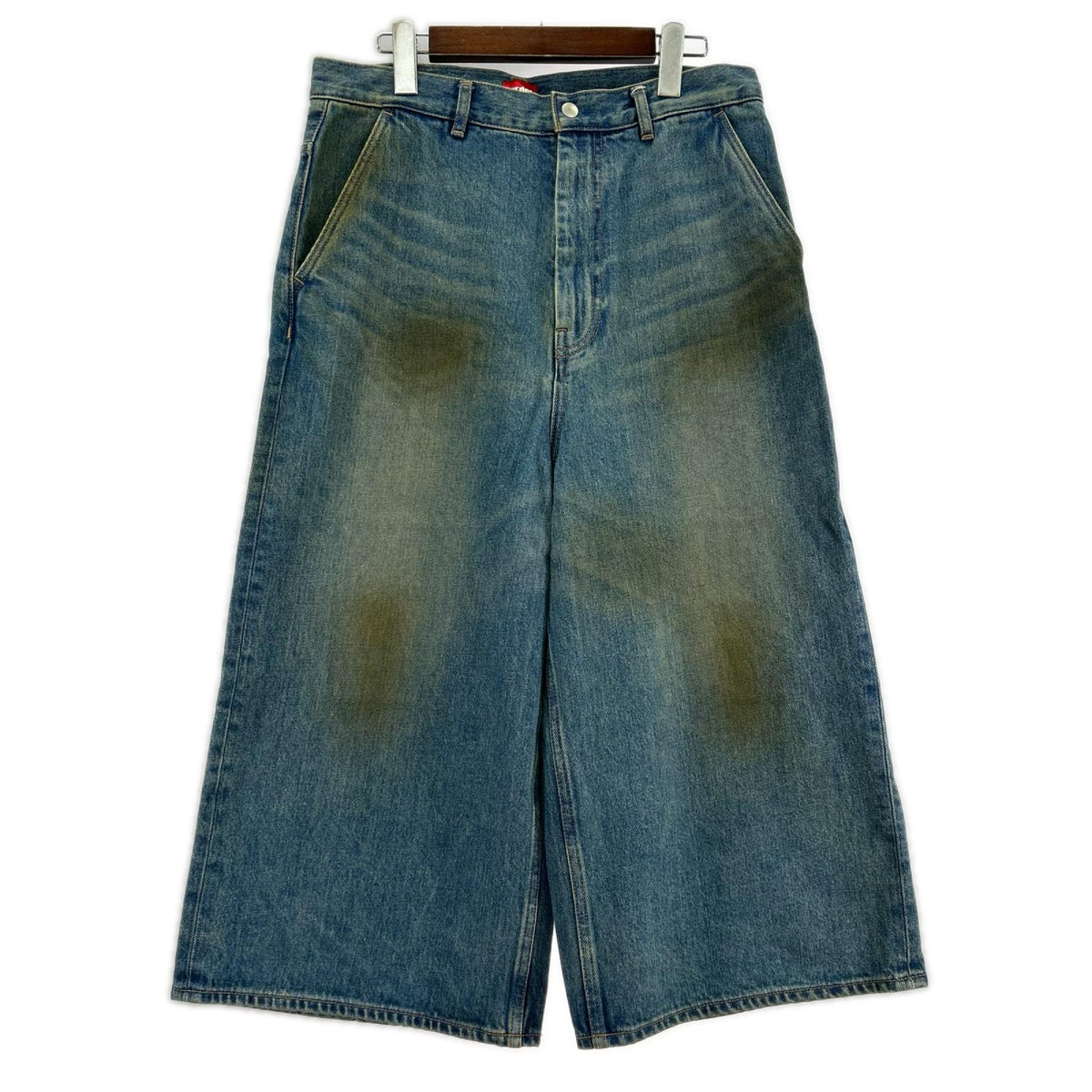 デニムパンツ order 25SS LOOSE DENIM HALF PANTS VINTAGE M ブルー