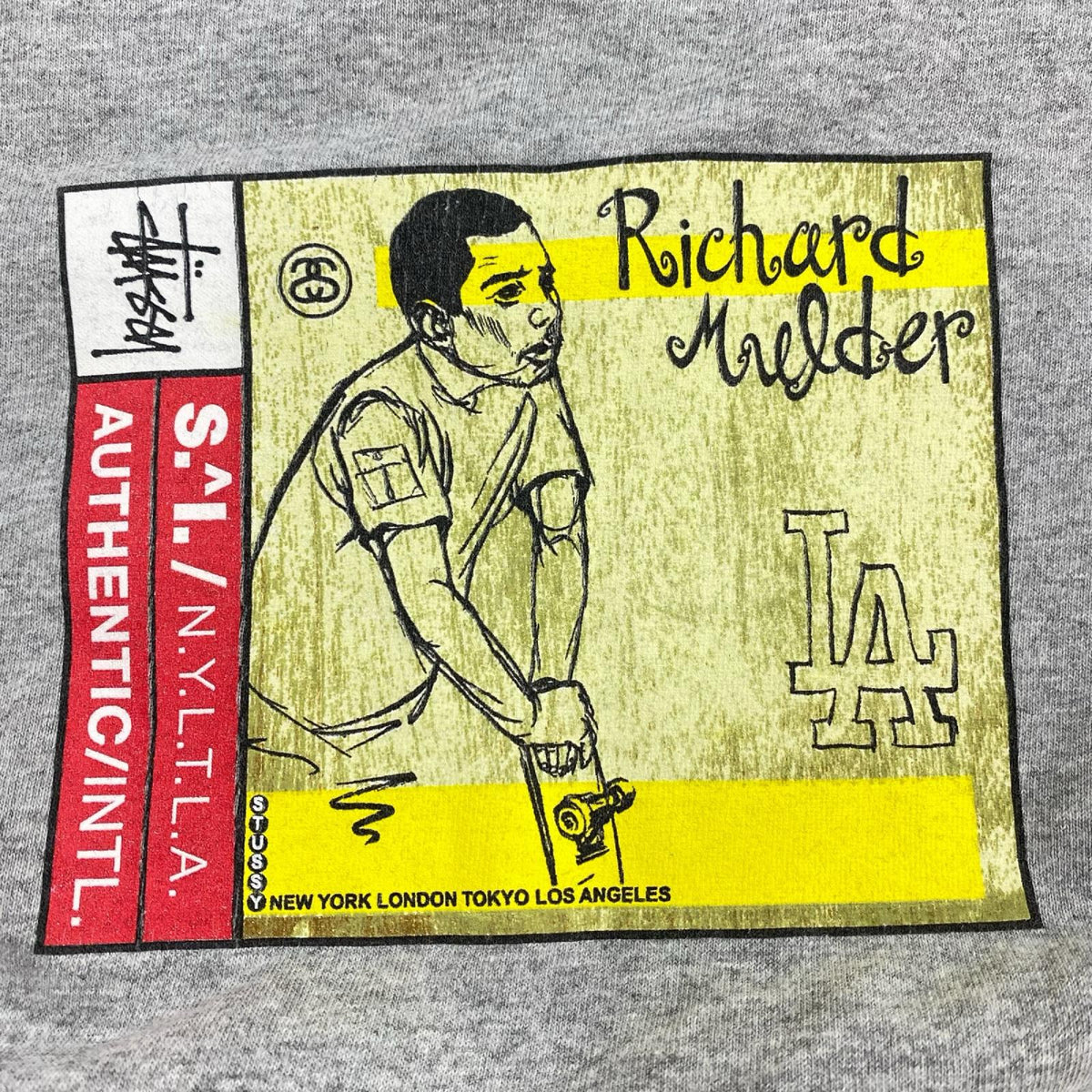 半袖Tシャツ 90S RICHAR MULDER OLD STUSSY グレー S グレー