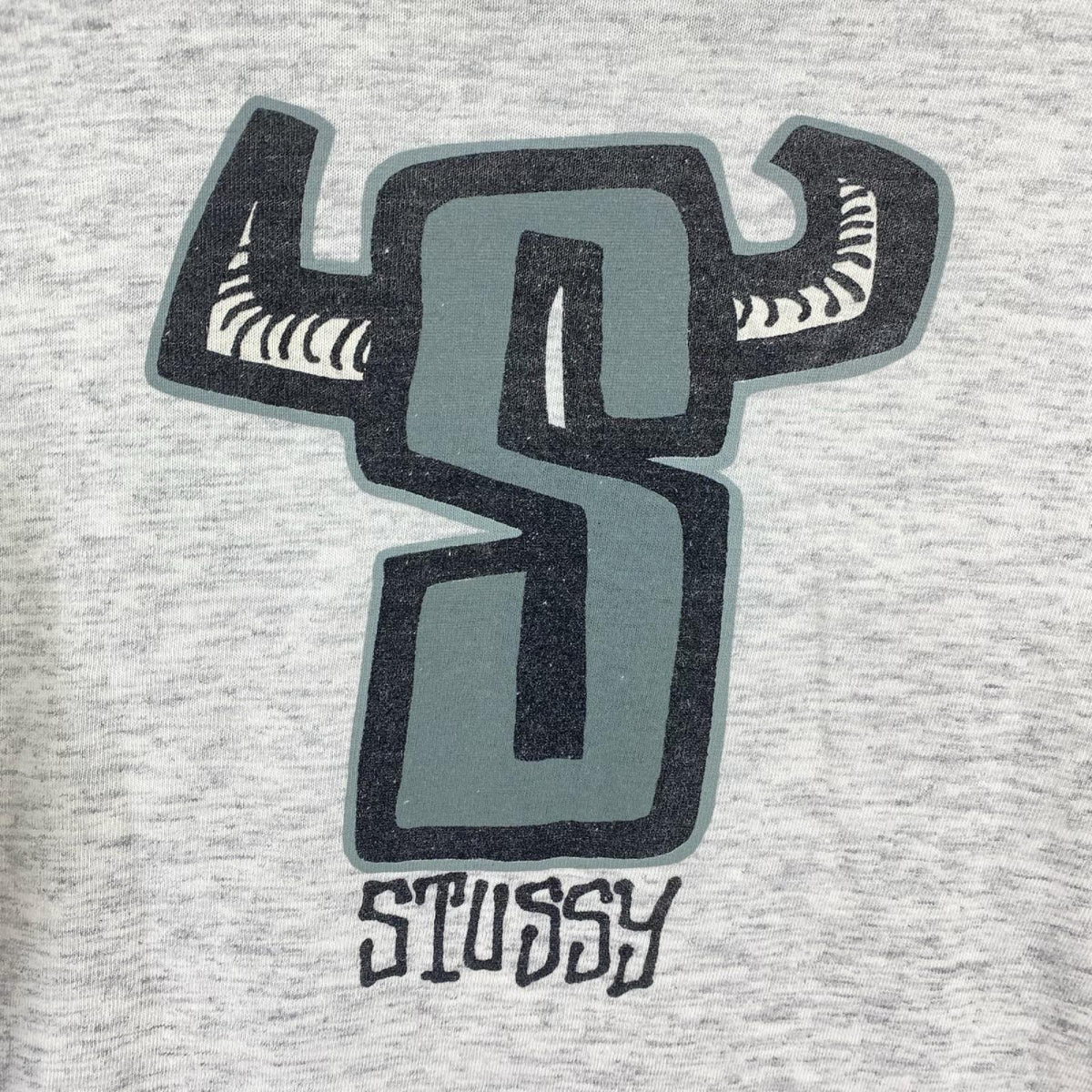 半袖Tシャツ オールドSTUSSY Sロゴプリント S グレー