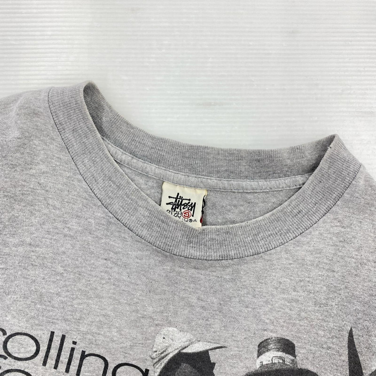 半袖Tシャツ 90S 白タグ フォトプリントTシャツ グレー S グレー