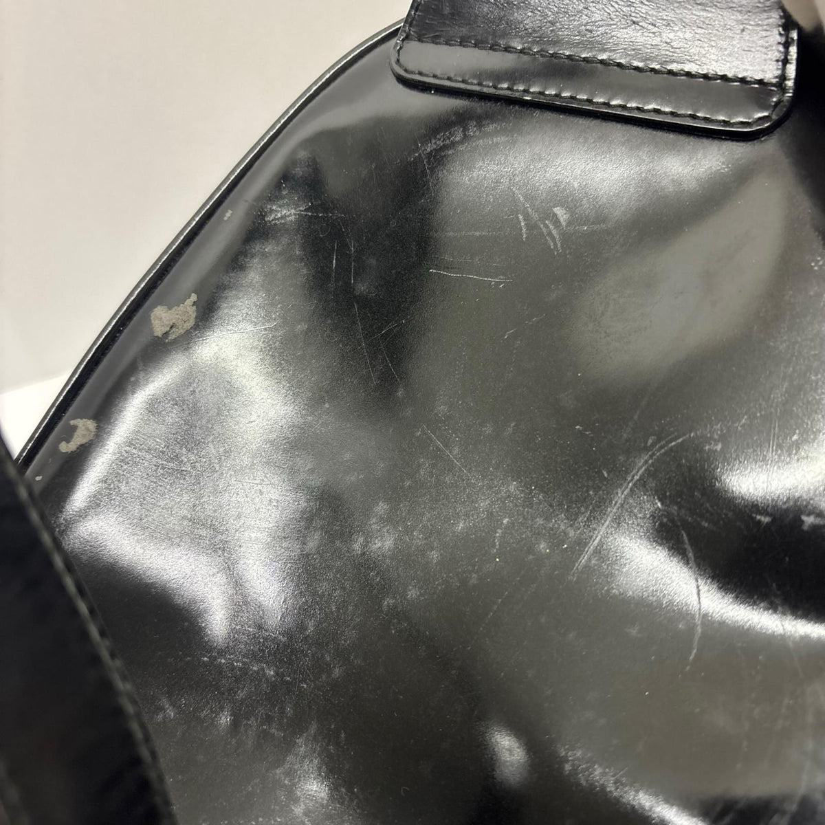バンブージップ パテントレザー 黒