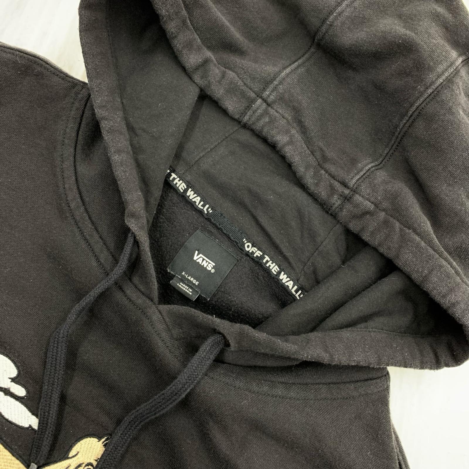 パーカー VANS 2022"Forage for Happiness"Hoodie XL BLK ブラック