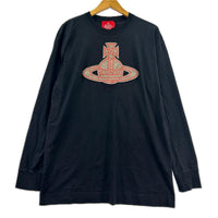 長袖Tシャツ ブランドワッペン BLK 01 ブラック