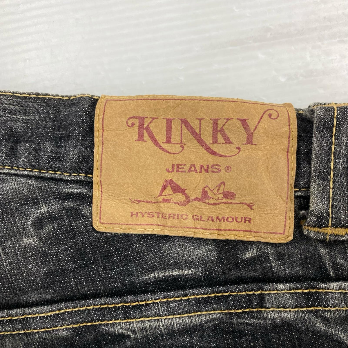デニムパンツ ブラックデニム size:M KINKY フレア M ブラック
