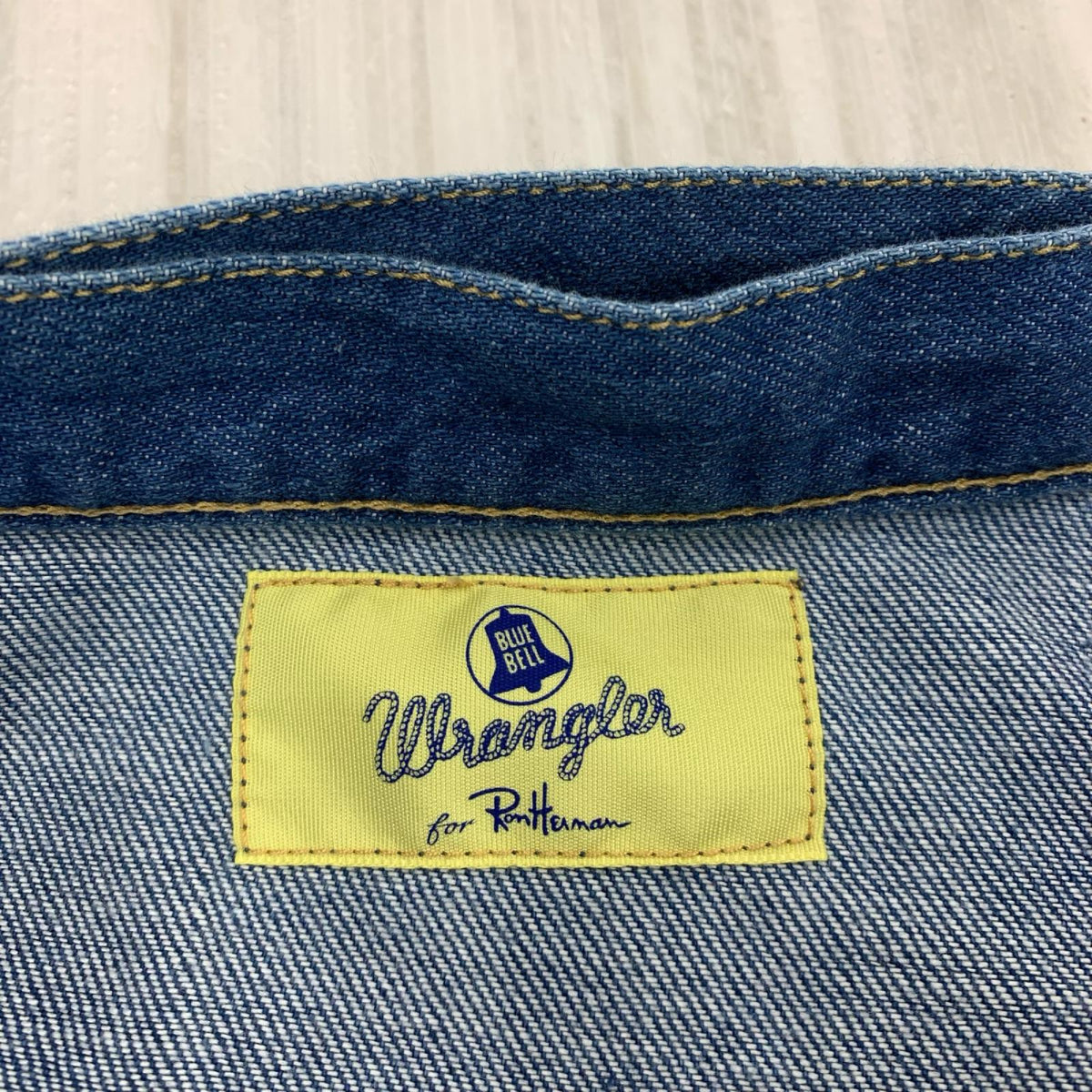 ロングスカート ×Wrangler デニムラップスカート ブルー