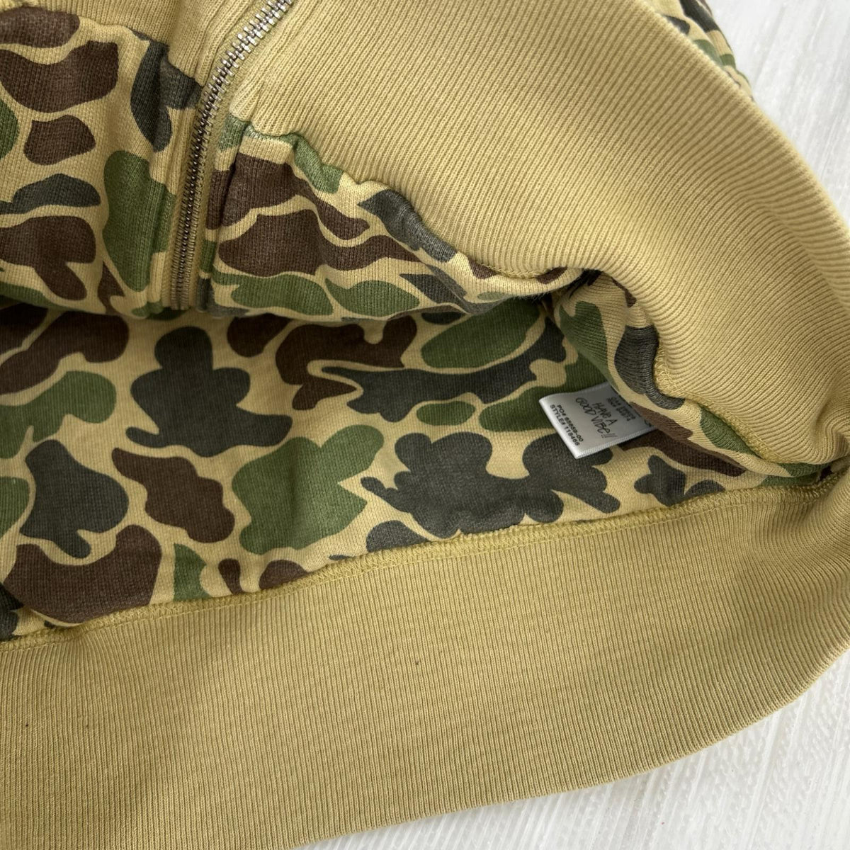 パーカー CAMO DOUBLE FACE ZIP S