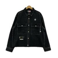 長袖シャツ Moonface chest pocket shirt L L ブラック