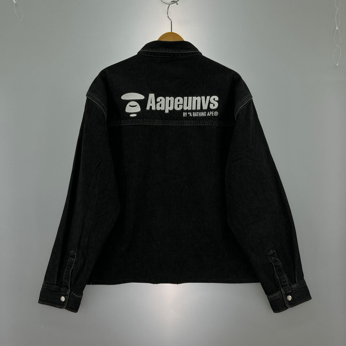長袖シャツ Moonface chest pocket shirt L L ブラック