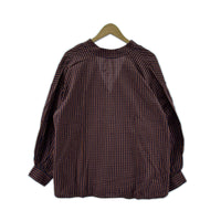 長袖Tシャツ epa/チェック フリー ブラウン