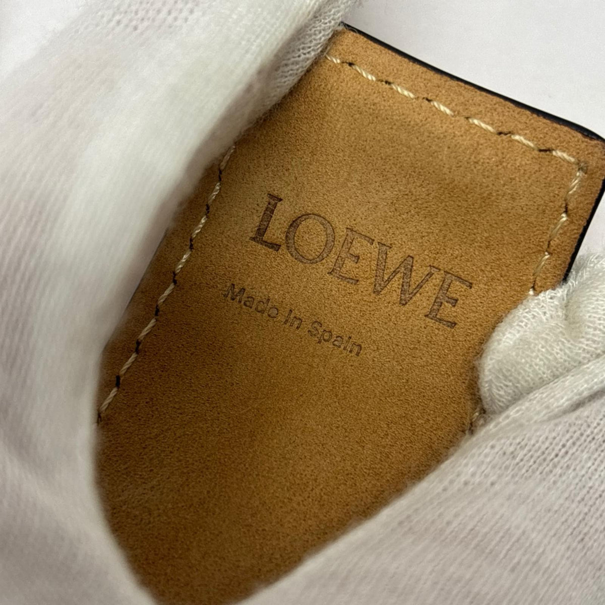 LOEWE/スラップブレスレット オレンジ レザー