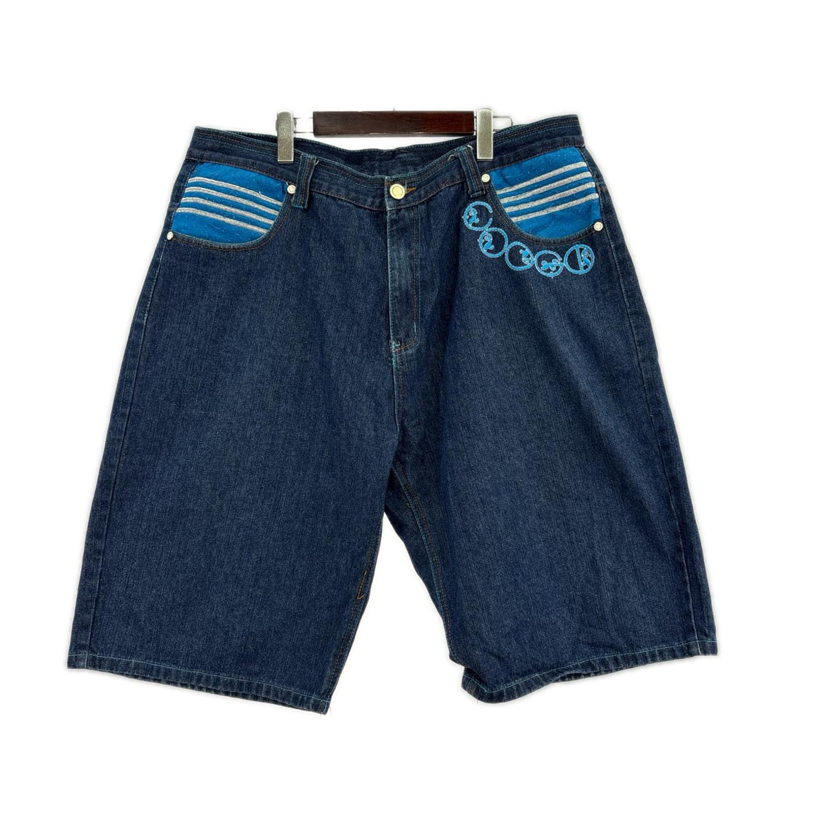 ショートパンツ COOGI 刺繍入りデニムショーツ