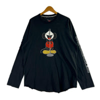 長袖Tシャツ ×NUMBER (N)INE×Mickey Raglan L/S Top L L ブラック