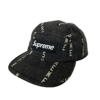 キャップ Logo Stripe Jacqurd Denim Camp Cap ブラック