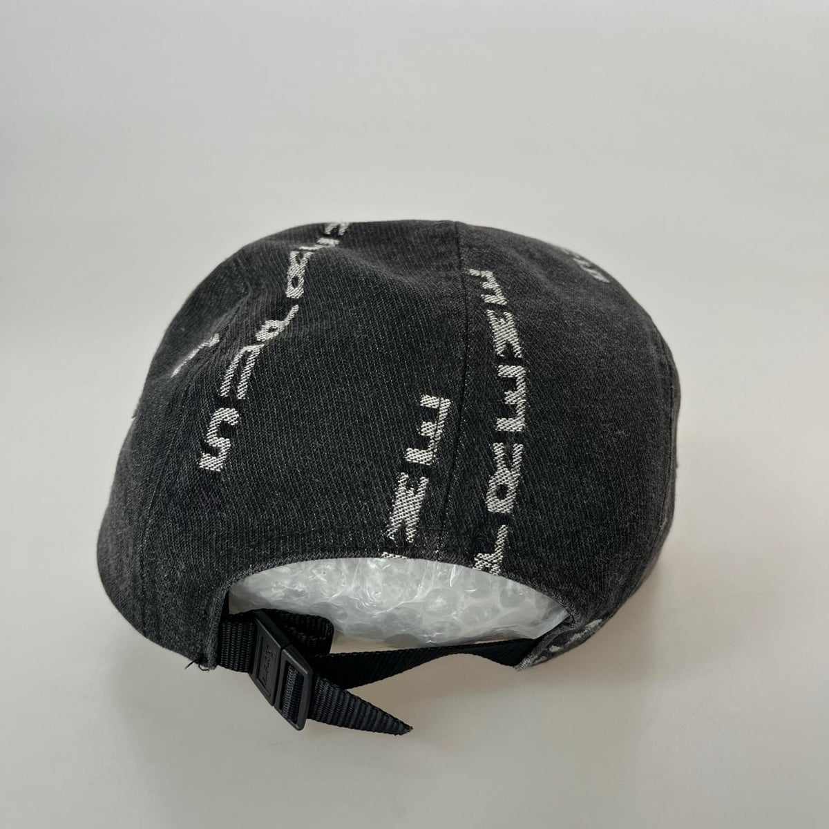 キャップ Logo Stripe Jacqurd Denim Camp Cap ブラック