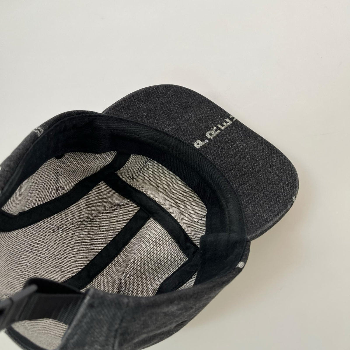 キャップ Logo Stripe Jacqurd Denim Camp Cap ブラック