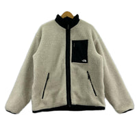 ジャケット リバーシブル エクストリーム パイル フリース ジャケット 白 (M) M