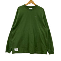 長袖Tシャツ バックプリント グリーン (04) グリーン