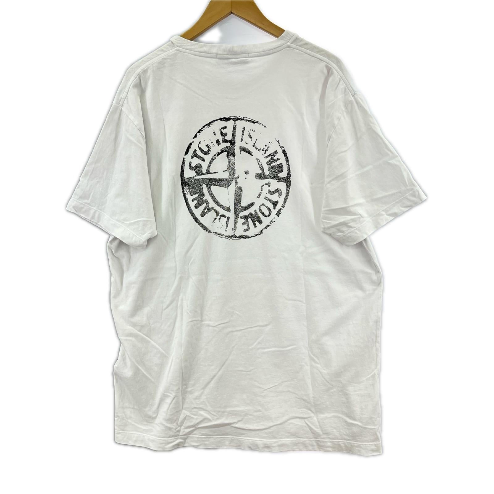 半袖Tシャツ バックロゴカットソー WHT (XXL) ホワイト