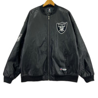 ジャケット NFL RAIDERS フェイクレザーブルゾン ブラック 46 ブラック