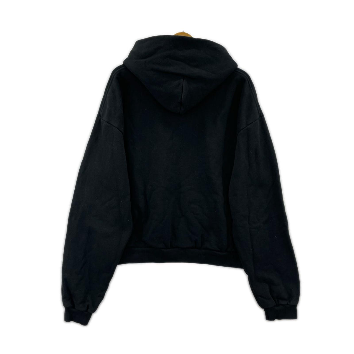 パーカー LIFEMANIA×YESMAN YESMAN HOODIE プリントパーカー 黒 M ブラック