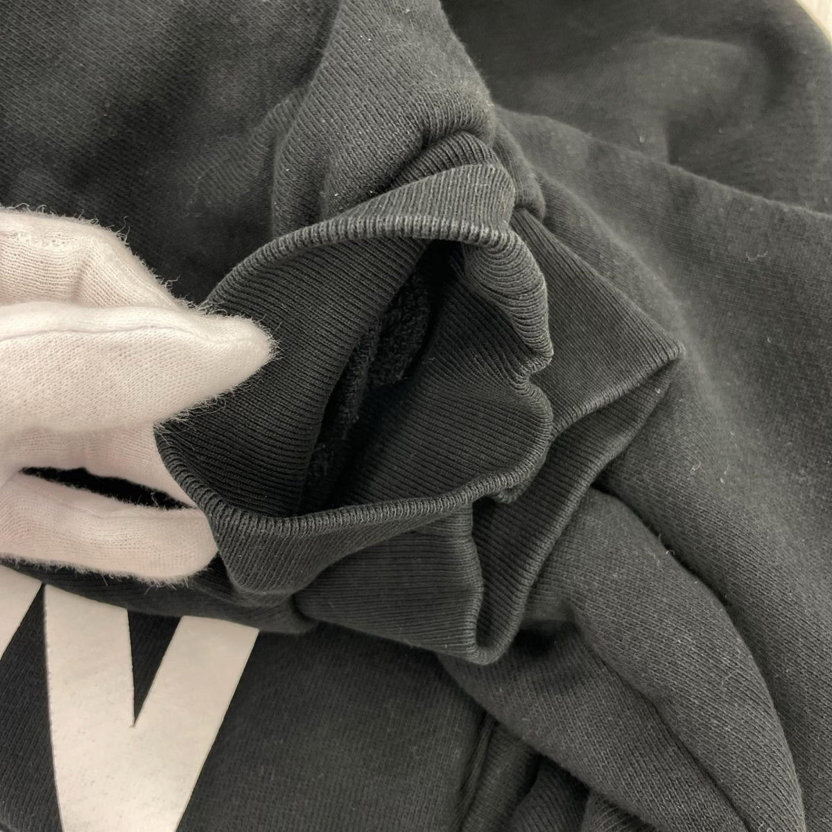 パーカー LIFEMANIA×YESMAN YESMAN HOODIE プリントパーカー 黒 M ブラック