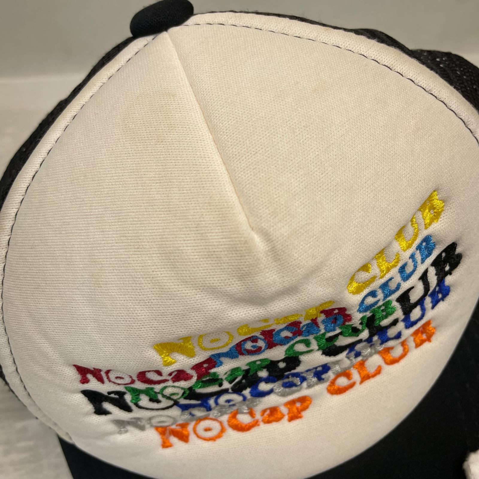 キャップ NO CAP CLUB ロゴ刺繍 メッシュキャップ フリー ブラック