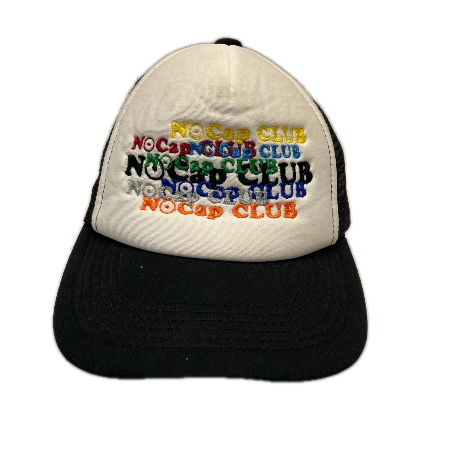キャップ NO CAP CLUB ロゴ刺繍 メッシュキャップ フリー ブラック