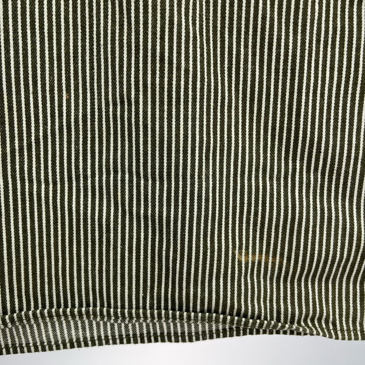 半袖シャツ 90s BEN DAVIS ヒッコリーハーフジップシャツ (M) M カーキ