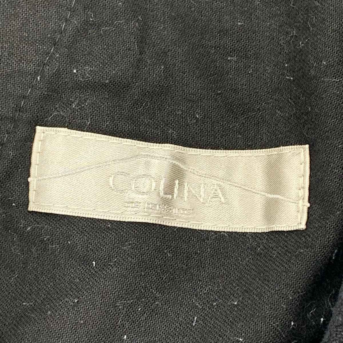 パンツ COLINA Sashiko W-tuck Pants 刺し子パンツ S 黒 S ブラック