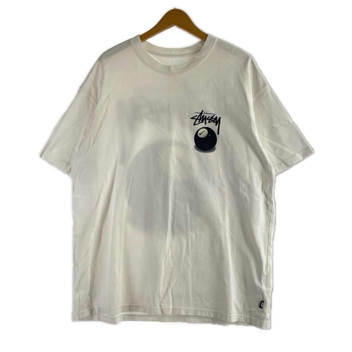 半袖Tシャツ STUSSY 8ボール 白 L L ホワイト