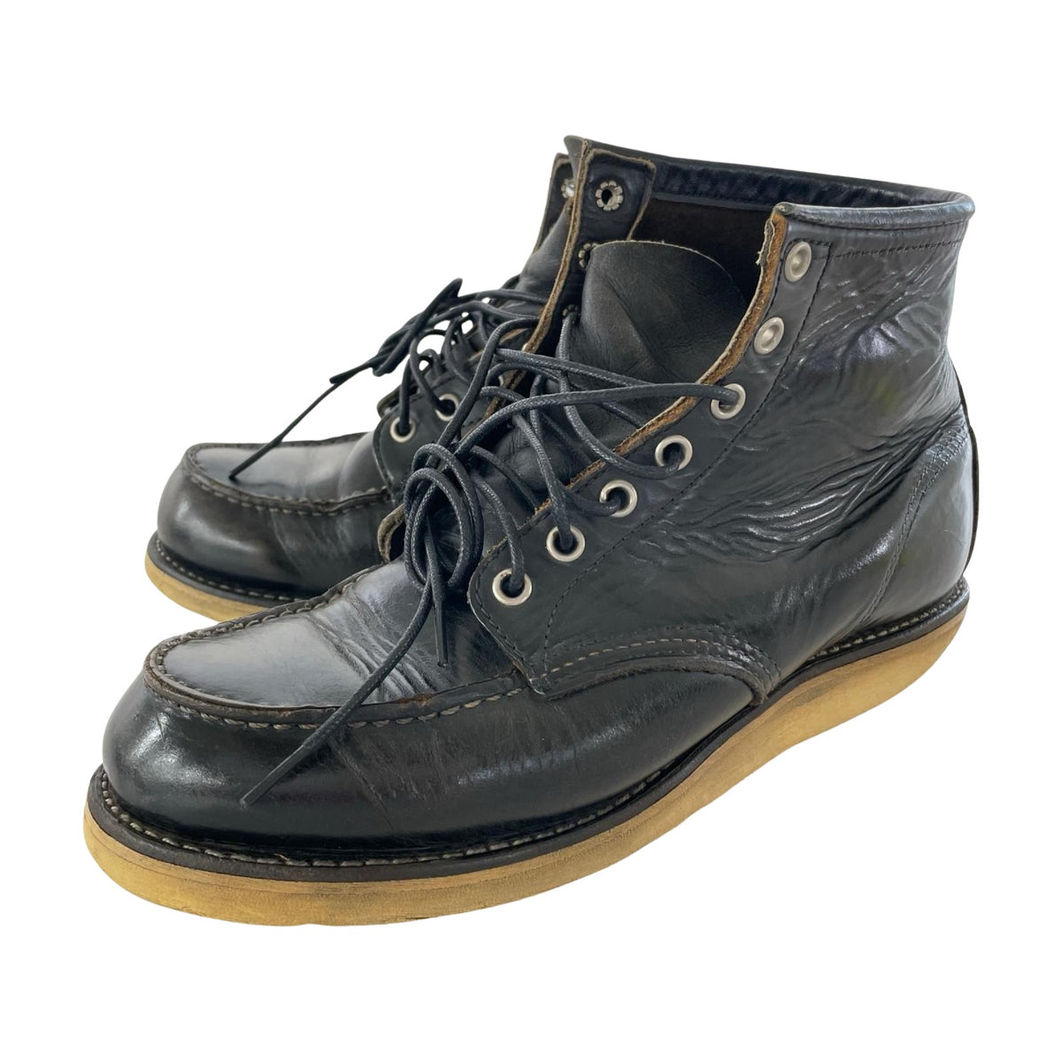 ブーツ RED WING アイリッシュセッター 犬タグ復刻 黒 (7 1/2E) ブラック