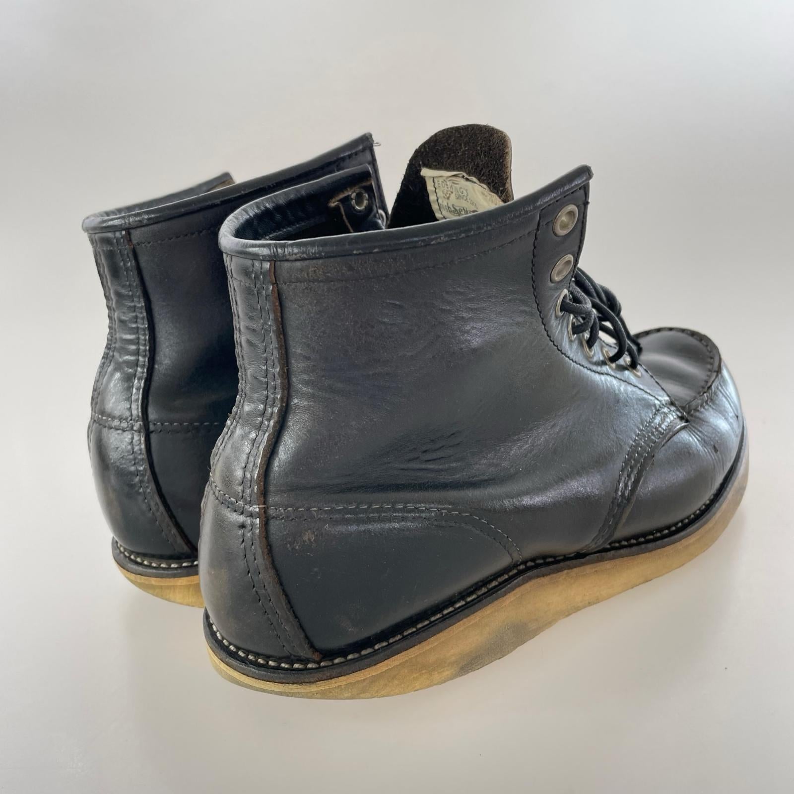 ブーツ RED WING アイリッシュセッター 犬タグ復刻 黒 (7 1/2E) ブラック