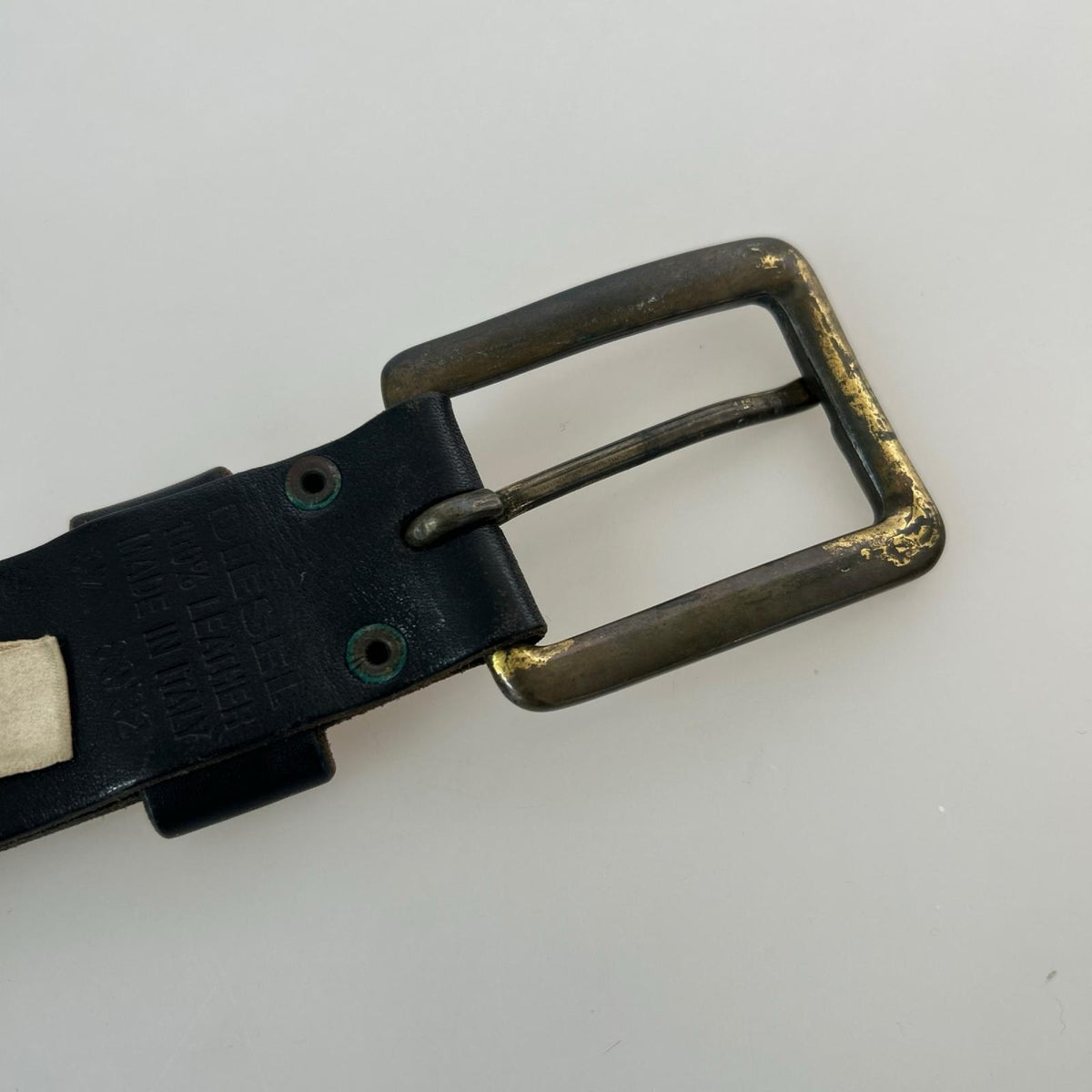 その他アクセサリー スタッズ付き レザーベルト ブラック