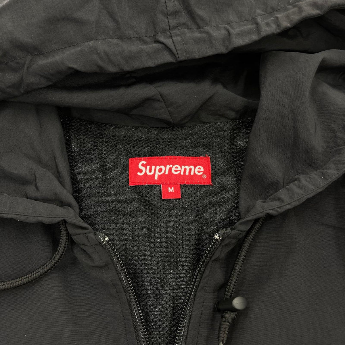 パーカー Supreme 14ss mesh pocket pullover 黒 (M) M ブラック