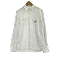 長袖シャツ DENIM & SUPPLY cotton gauze shirt S WHT S ホワイト
