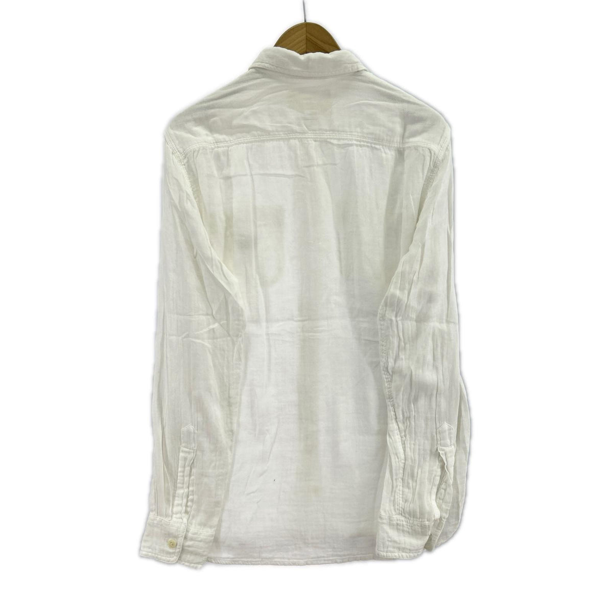 長袖シャツ DENIM & SUPPLY cotton gauze shirt S WHT S ホワイト