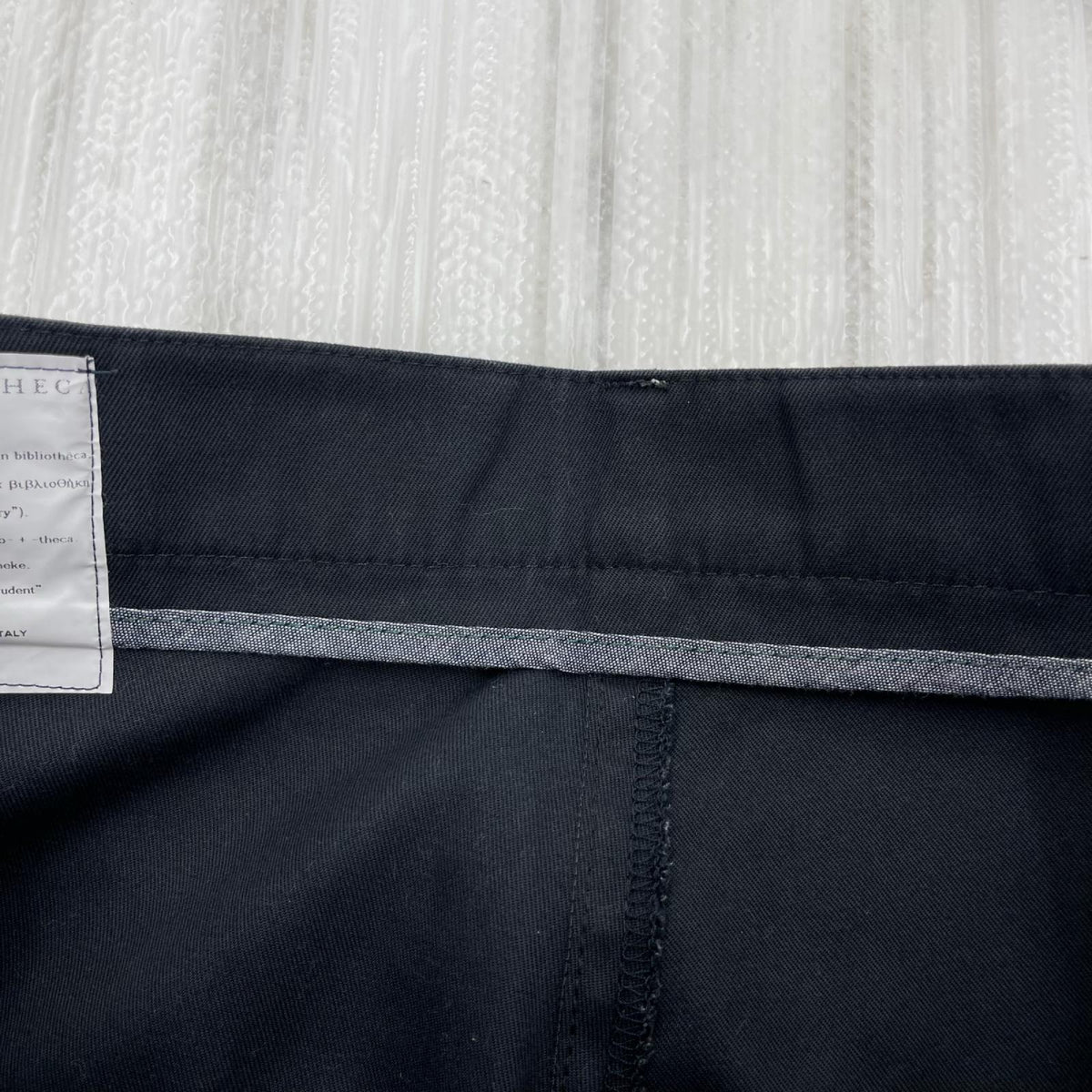 パンツ BIBLIOTHERK CottonSlacks M BLK M ブラック